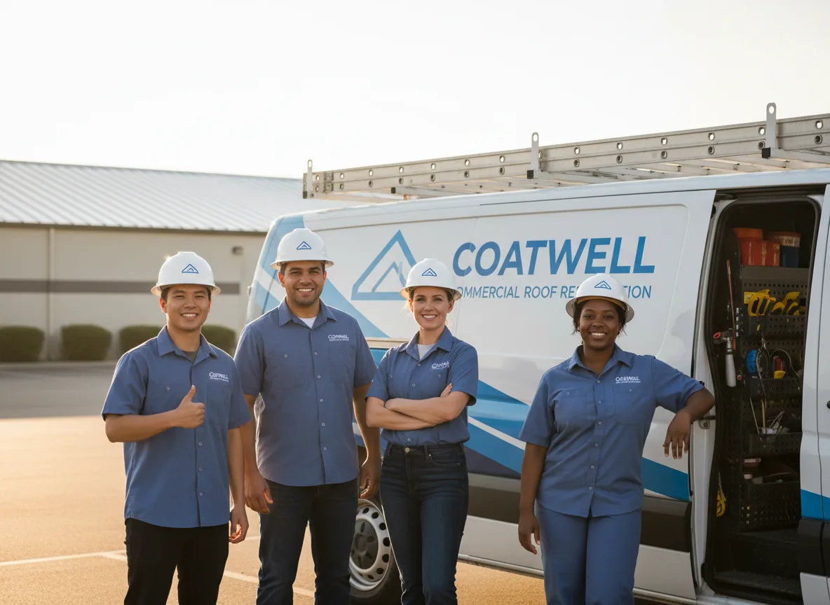 Commercial roof coating company in Dousman, WI