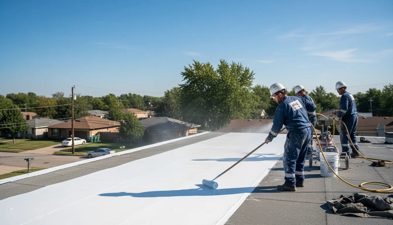 Commercial roof coating in Dousman, WI near me